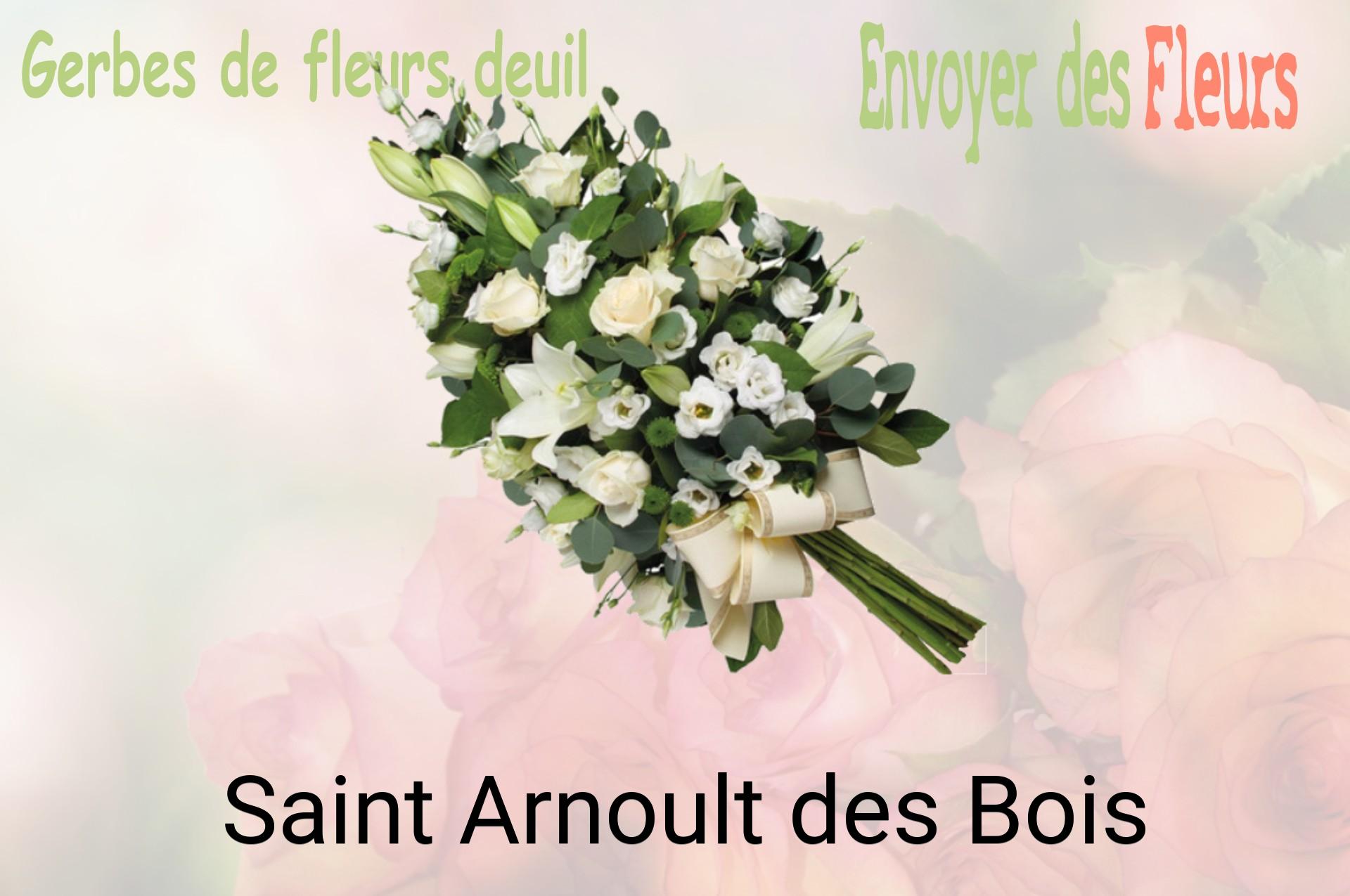 Gerbe de fleurs de deuil livrée à Saint-Arnoult-des-Bois